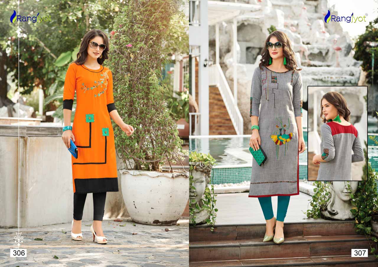 Ishita Vol-3 Rangjyot Combo Print Work Kurti Sets Ishita Vol-3 Rangjyot Combo Print Work Kurti Sets